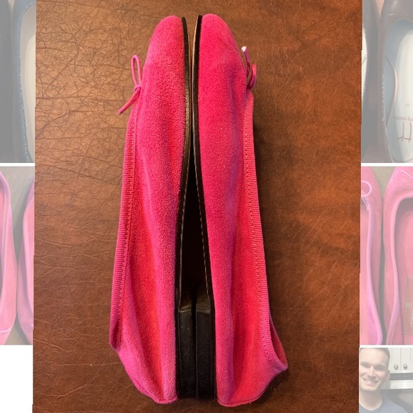 CLORINDA ANTINORI Italian Suede Pink Bow Flats EU38* - Picture 4 of 5